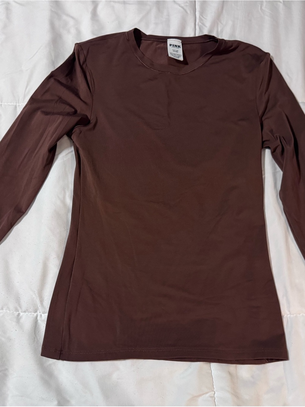 PINK Victoria's Secret Brown Long Sleeve Top